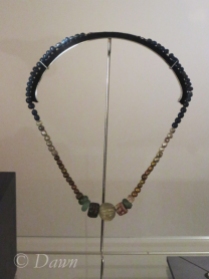Beaded necklace from a woman's grave