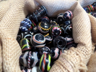 Viking Age reproduction beads for sale in the Saga Museum gift shop