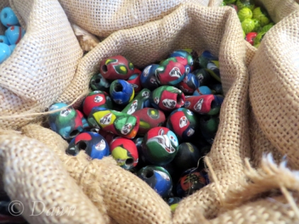 Viking Age reproduction beads for sale in the Saga Museum gift shop