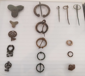 Display of pins, rings, and keys from the RAM exhibit